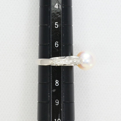 プラチナ パール ダイヤモンド リング