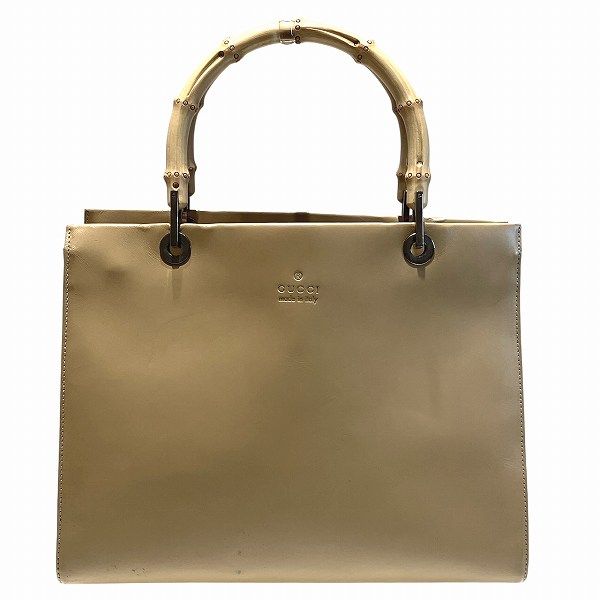 グッチ バンブーレザー トートバッグ