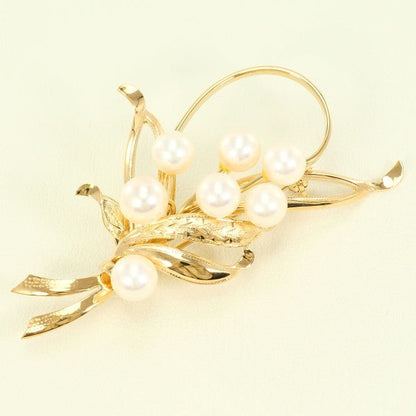 K14 アコヤ パール ブローチ