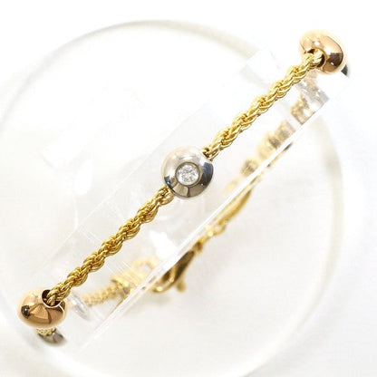 Au750 マルチカラー ゴールド ダイヤモンド ブレスレット