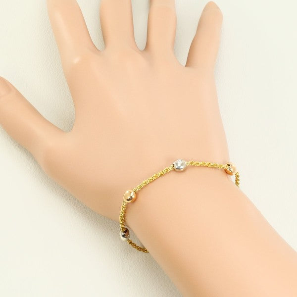 Au750 マルチカラー ゴールド ダイヤモンド ブレスレット