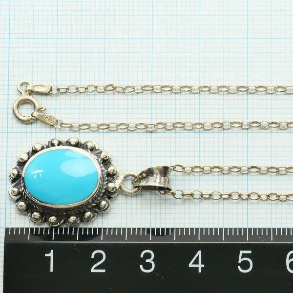 925シルバー 人工石 ネックレス