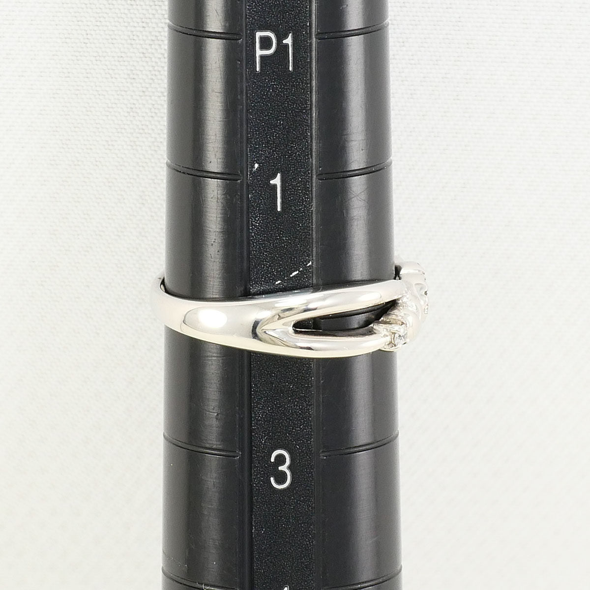 テイクアップ K10ホワイトゴールド ジルコニア リング