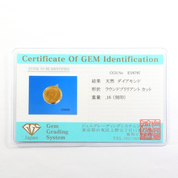 Wilhelmina ゴールド コイン Au900 Au750 ペンダント