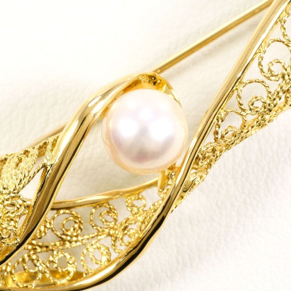 Au750 アコヤ パール ブローチ