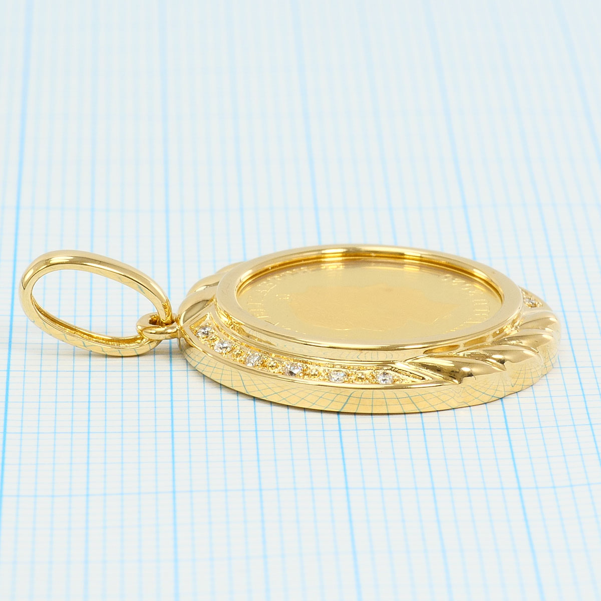 Manx Cat コイン Au999 Au750 ペンダント