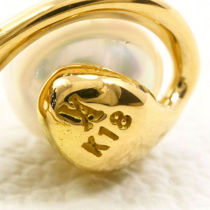 ヴァンドーム青山 K18YG パール ダイヤモンド ピアス