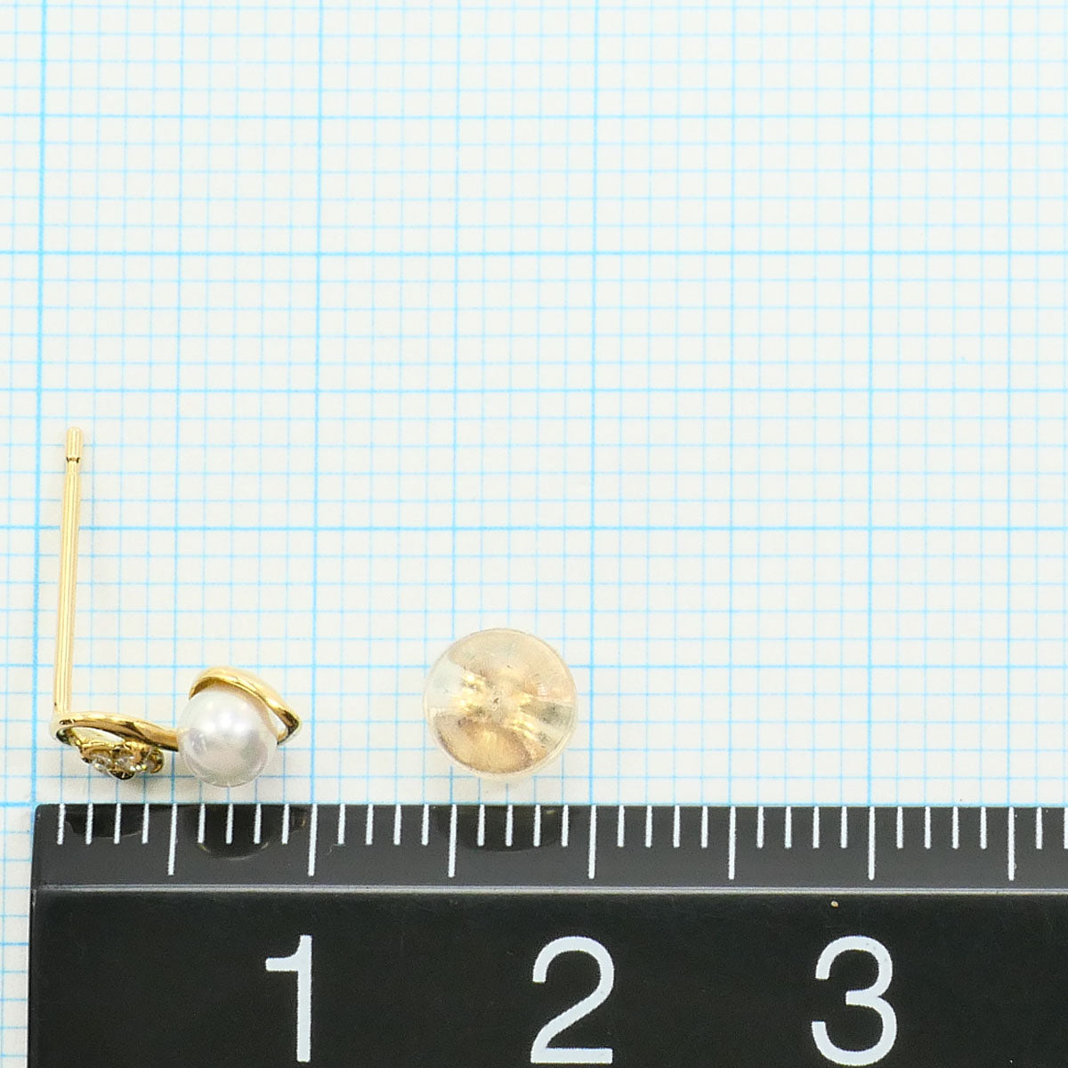 ヴァンドーム青山 K18YG パール ダイヤモンド ピアス