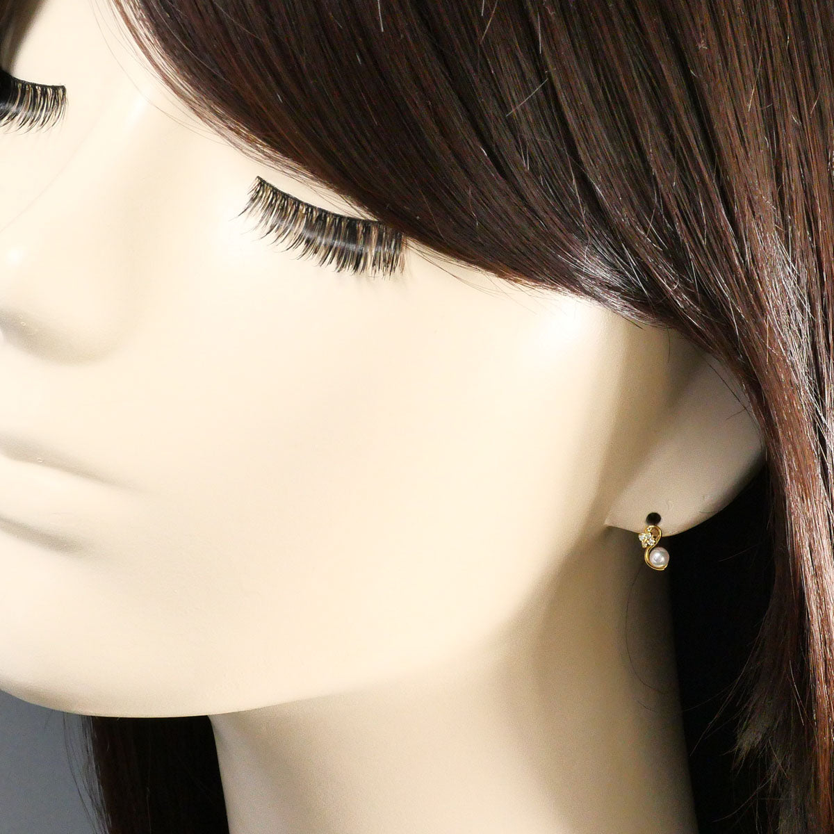 ヴァンドーム青山 K18YG パール ダイヤモンド ピアス