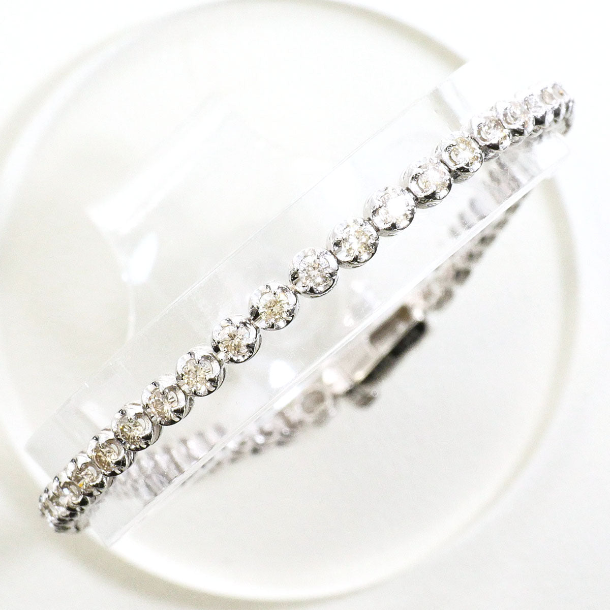 PT900 プラチナ ダイヤモンド ブレスレット