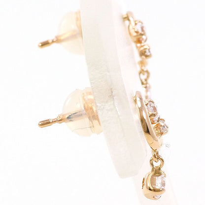 canal4℃ K10 ピンク ゴールド ジルコニア ピアス