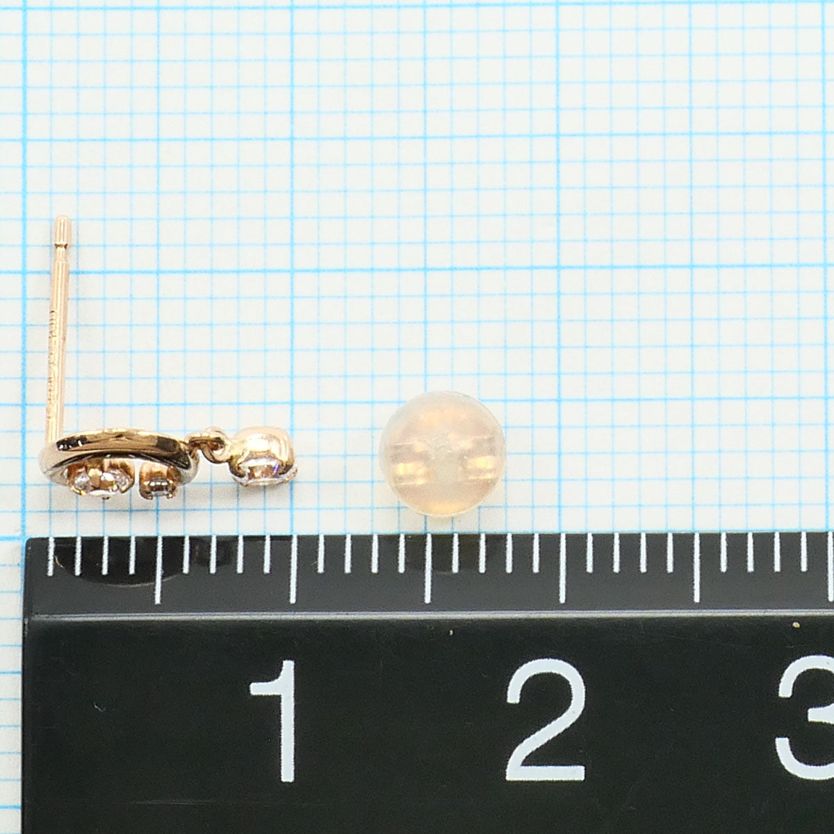 canal4℃ K10 ピンク ゴールド ジルコニア ピアス