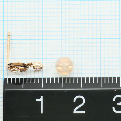 canal4℃ K10 ピンク ゴールド ジルコニア ピアス