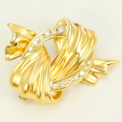 Au750 ダイヤモンド ブローチ