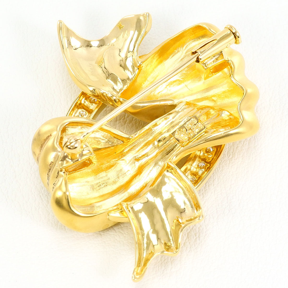 Au750 ダイヤモンド ブローチ