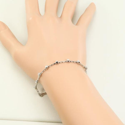 Au750 ホワイト ゴールド ダイヤモンド ブレスレット