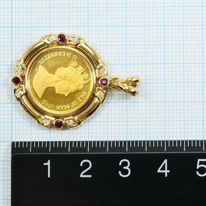 K24 K18YG キャット コイン ペンダント