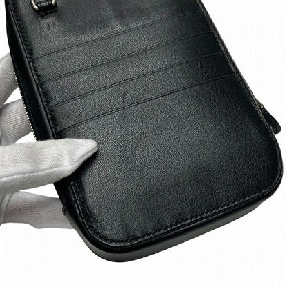 バレンシアガ CASH ZIP PHONE HOLDER レザーショルダーバッグ