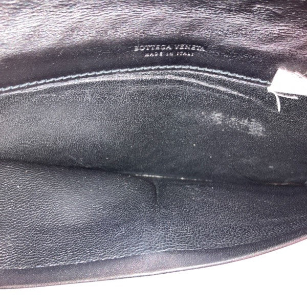 ボッテガ・ヴェネタイントレチャートレザー長財布