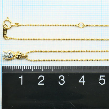 Au750 アクアマリン ネックレス