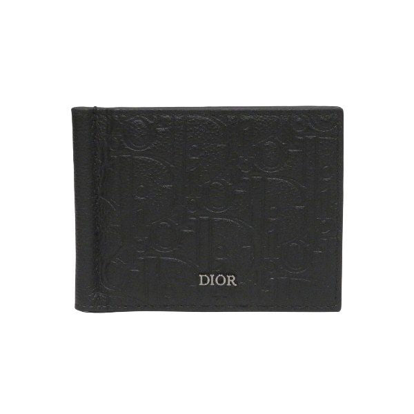 ディオール オブリーク ジャカード カーフスキン 二つ折り財布