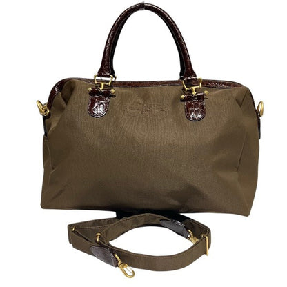 バレンシアガ ナイロン レザー ボストン バッグ