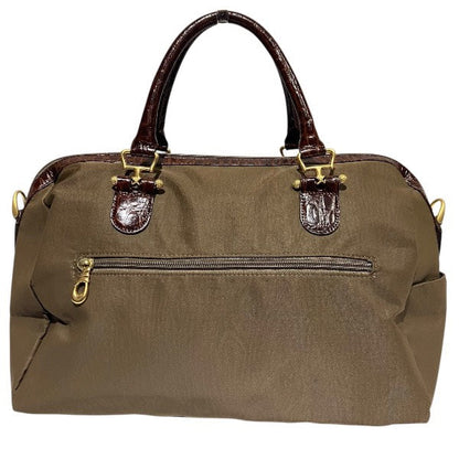 バレンシアガ ナイロン レザー ボストン バッグ