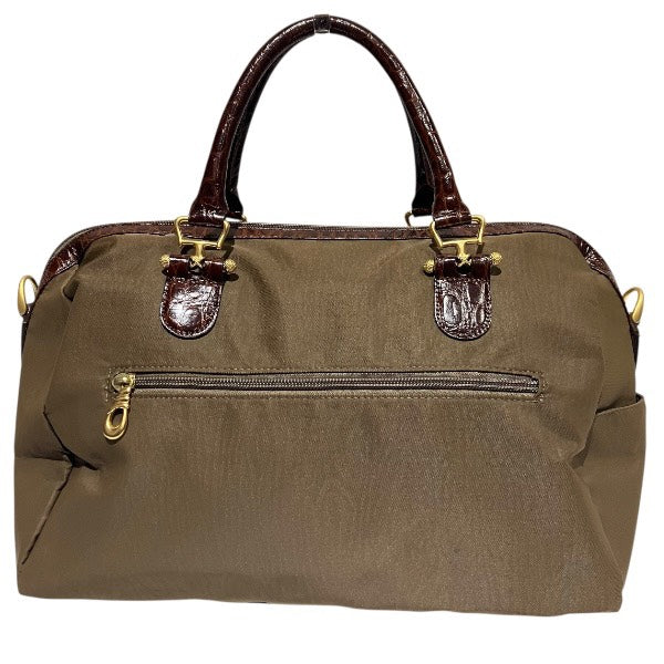 バレンシアガ ナイロン レザー ボストン バッグ