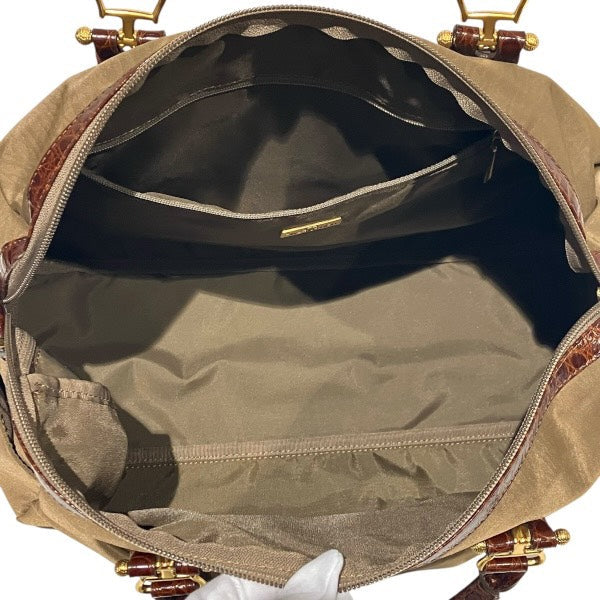 バレンシアガ ナイロン レザー ボストン バッグ