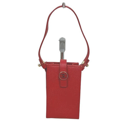 シャネル ココ マーク キャビアスキン スマホケース