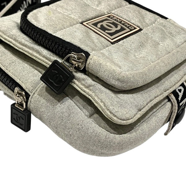 シャネル スポーツ ライン コットン ラバー ウエスト バッグ