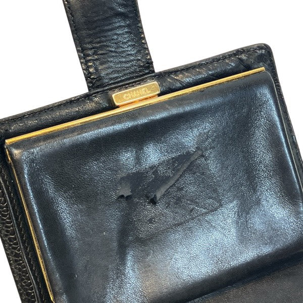 シャネル レザー財布