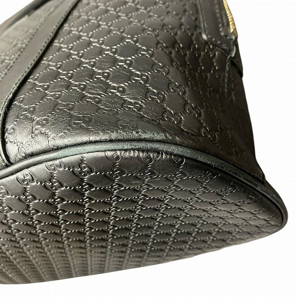 グッチ マイクログッチシマ マルゴー レザーハンドバッグ