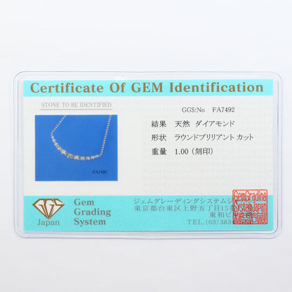 プラチナPT850ダイヤモンドネックレス