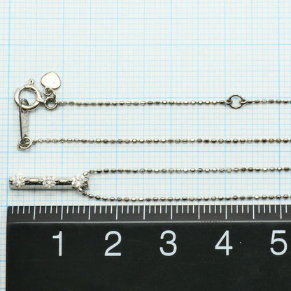 セイレーンアズーロ K10ホワイトゴールド ダイヤモンド ネックレス