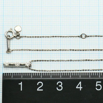 セイレーンアズーロ K10ホワイトゴールド ダイヤモンド ネックレス