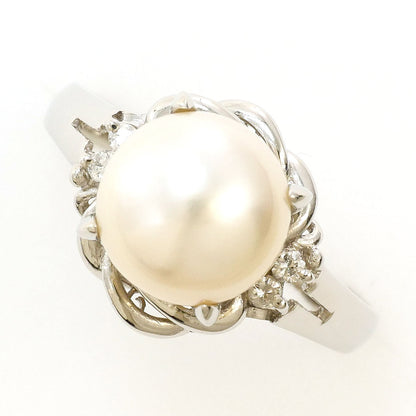 PT900プラチナパールダイヤリング