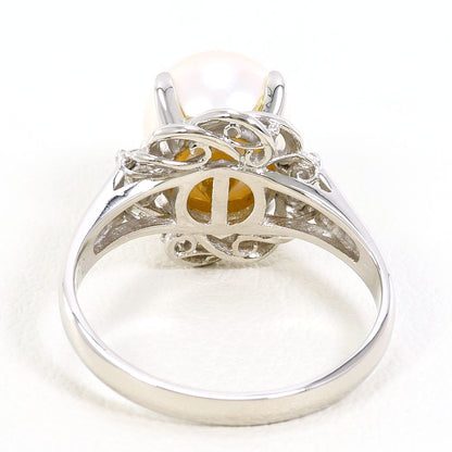 PT900プラチナパールダイヤリング