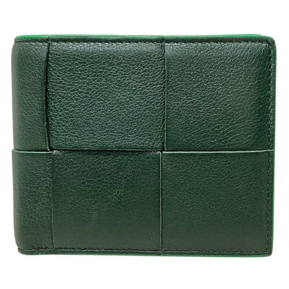 ボッテガヴェネタ イントレチャート カーフレザー 二つ折り財布
