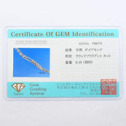K14ホワイトゴールド ダイヤモンド ブレスレット