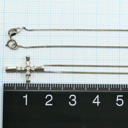 K10 K14ホワイトゴールド ダイヤモンド ネックレス