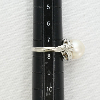 プラチナ パール ダイヤモンド リング