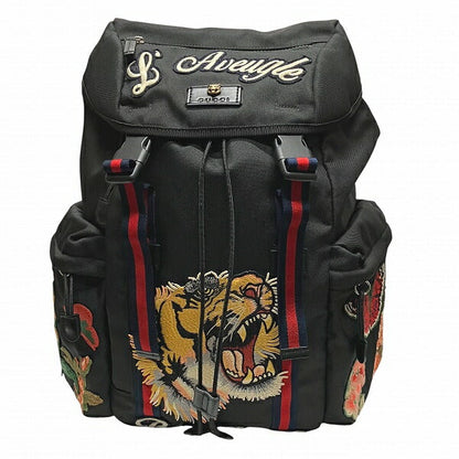 グッチ エンブロイダリータイガー キャンバスバックパック