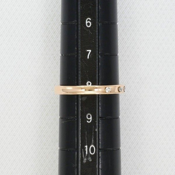 ヨンドシー K10ピンクゴールド ダイヤモンド リング