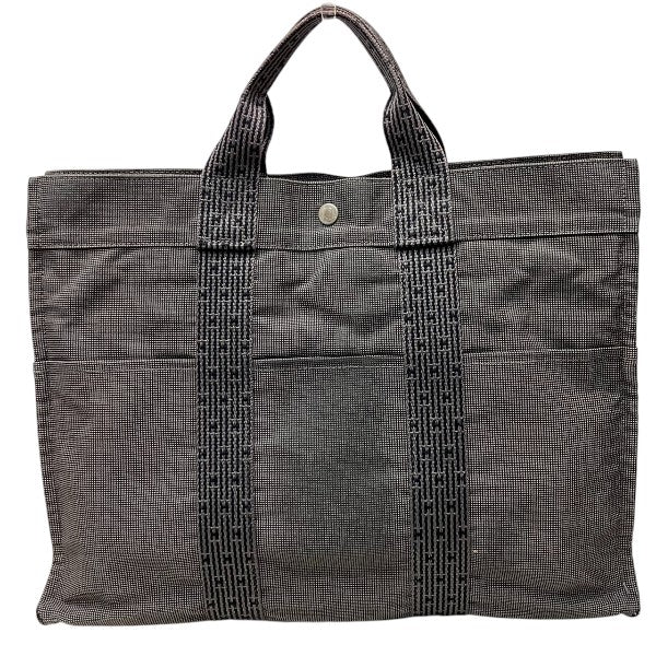 エルメス エールライントートMM ナイロンキャンバストートバッグ