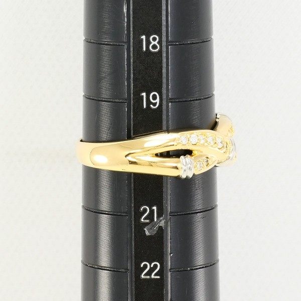 Pt900 Au750ダイヤモンドリング