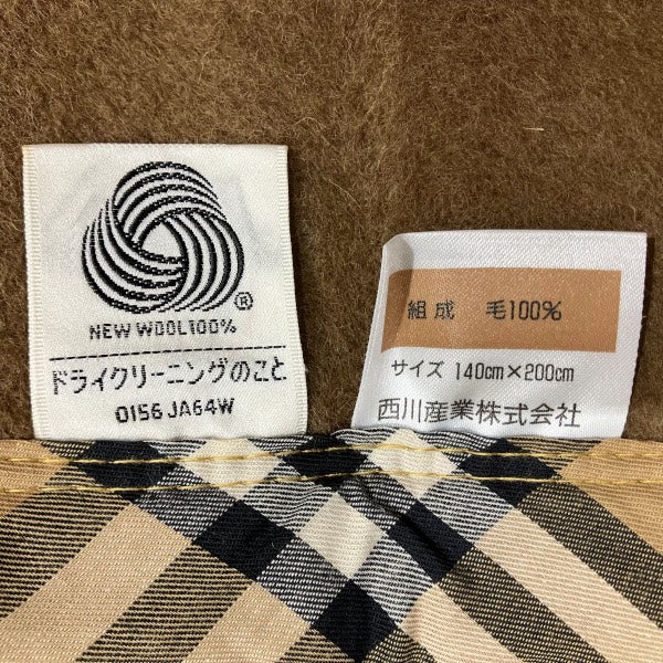 バーバリー ウール毛布