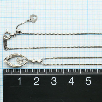 Au750ホワイトゴールドダイヤモンドネックレス