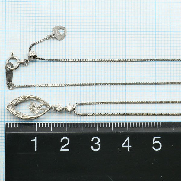 Au750ホワイトゴールドダイヤモンドネックレス