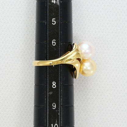 Au750 パール ダイヤモンド リング